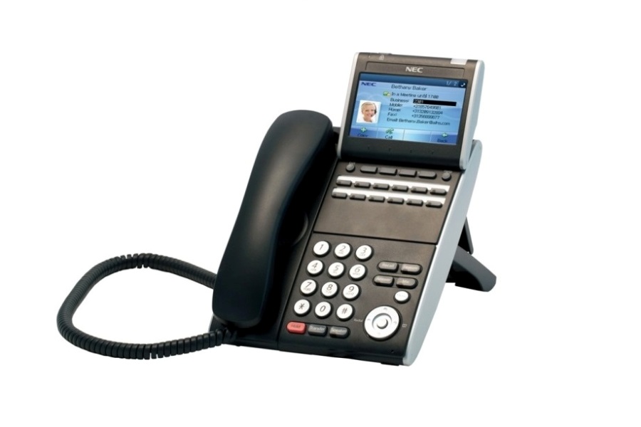 NEC DT700 SERIES ITL-8LDE-1 8LD ILE IP BLACK PHONE VOIP With DOCK BK Z- 